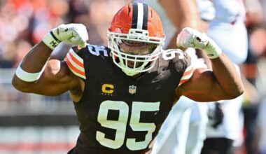 Browns' Myles Garrett fires back at Lions OC John Morton: 'He hasn't seen a defensive front like ours'