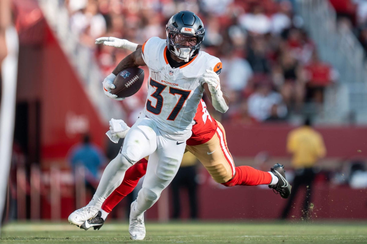 Why Broncos rookie RJ Harvey is a prime buy-low candidate in fantasy football