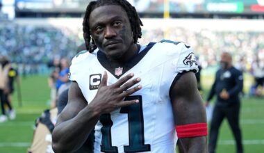 A.J. Brown shares cryptic post after quiet Eagles outing vs. Bucs