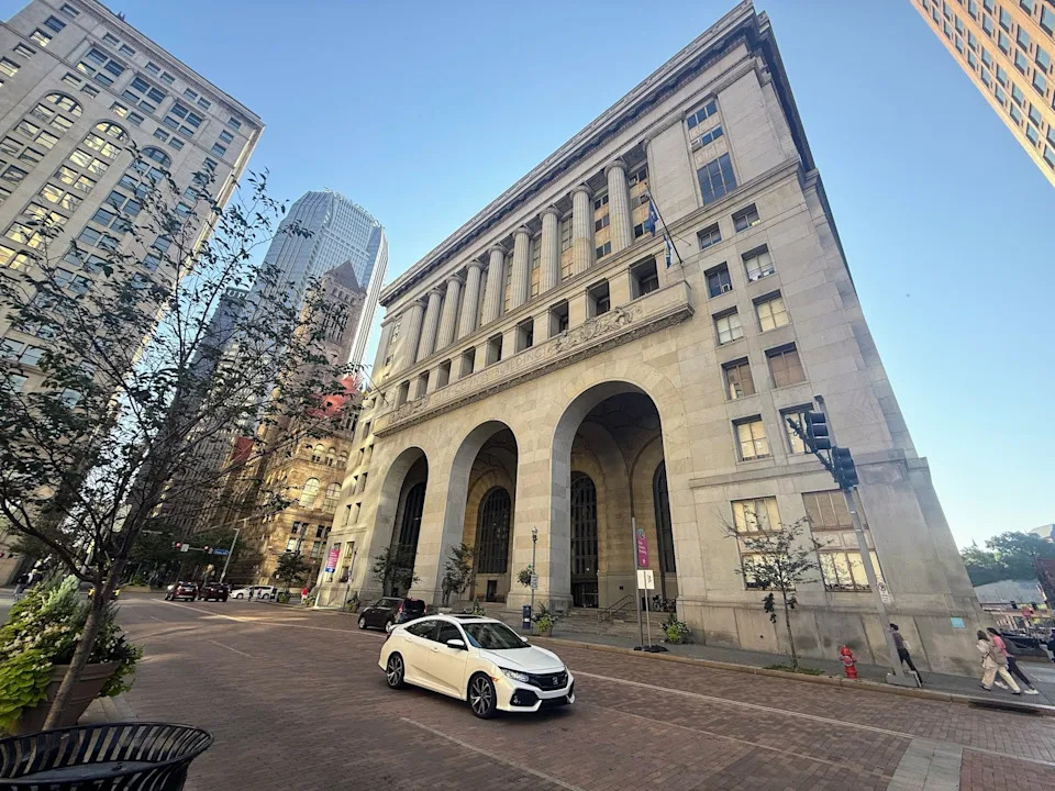 Pittsburgh's City-County Building on Grant Street.
