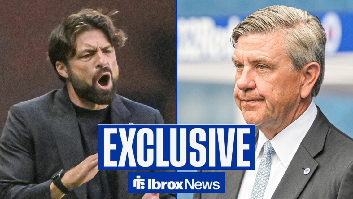 Russell Martin clapping on the sidelines as Andrew Cavenagh looks to the left displeased