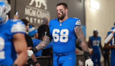 Detroit Lions’ roster elevations a good sign for Taylor Decker