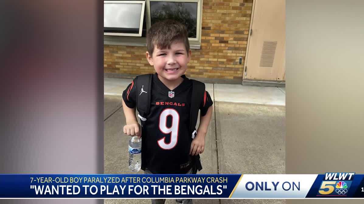 7-year-old boy, Bengals fan partially paralyzed after car crash