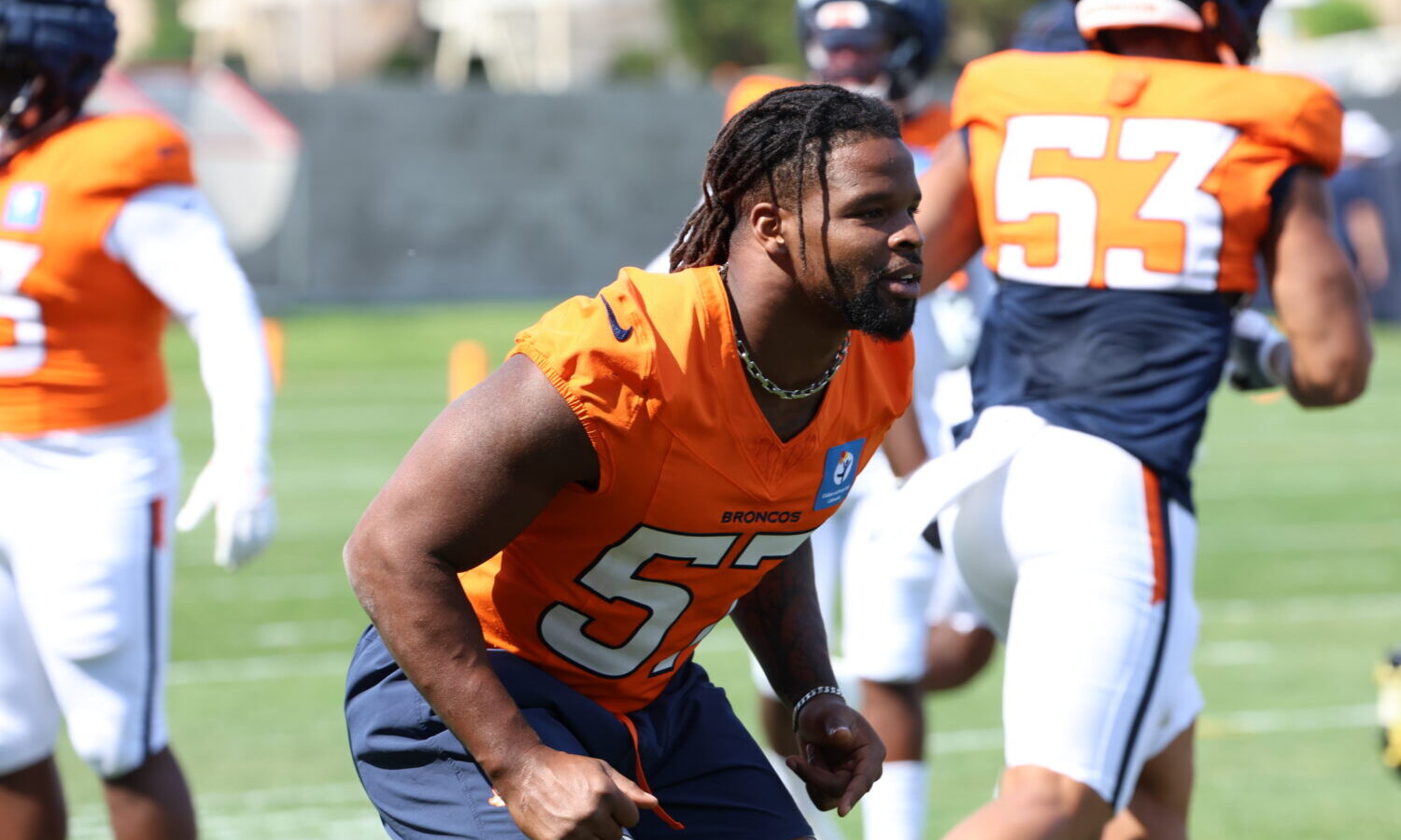 Broncos linebacker Dre Greenlaw...