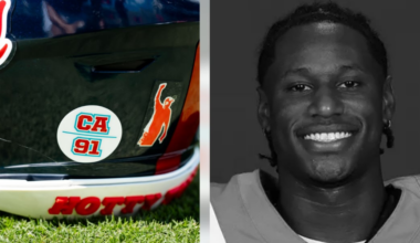 Ole Miss Football honors freshman slain in shooting with 1st game helmet stickers