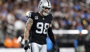 Maxx Crosby caught performing lewd act on sidelines during Raiders loss