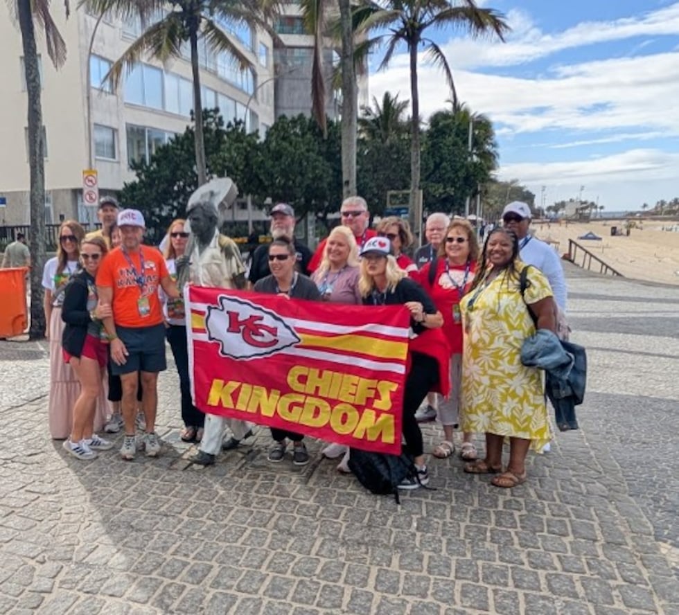 Chiefs fans in Brazil