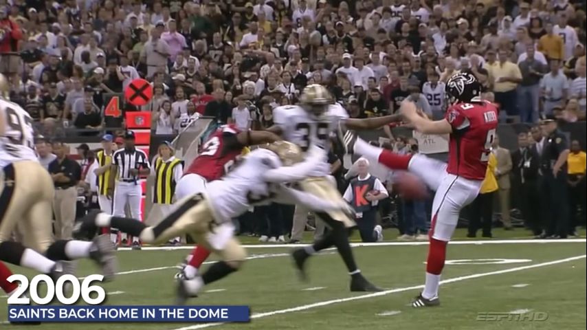 Saints' first game in Superdome post-Katrina paved path to city's first Super Bowl win
