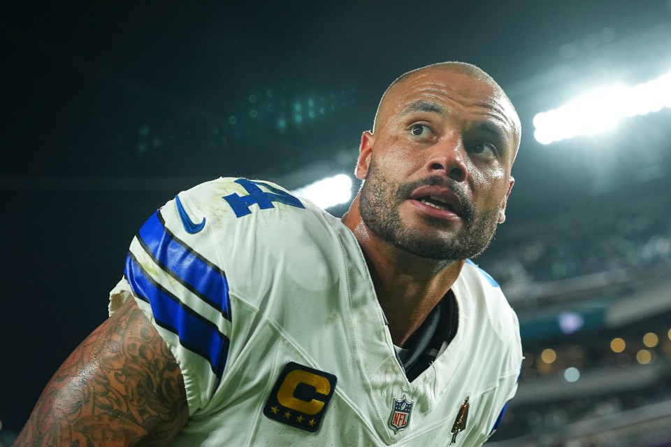 Dak Prescott of the Dallas Cowboys during a game.