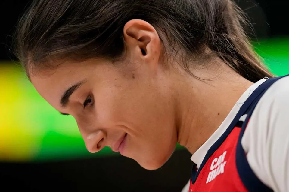 Washington Mystics' Sonia Citron (22) competes Friday, July 18, 2025, during the WNBA All-Star 3-point contest at Gainbridge Fieldhouse in Indianapolis.© Grace Hollars&sol;IndyStar &sol; USA TODAY NETWORK via Imagn Images