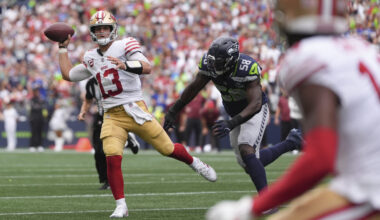 San Francisco 49ers quarterback Brock Purdy...