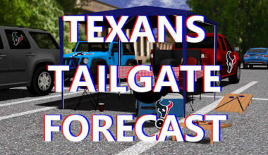 Going to see the Houston Texans? The forecast calls for a terrific tailgate