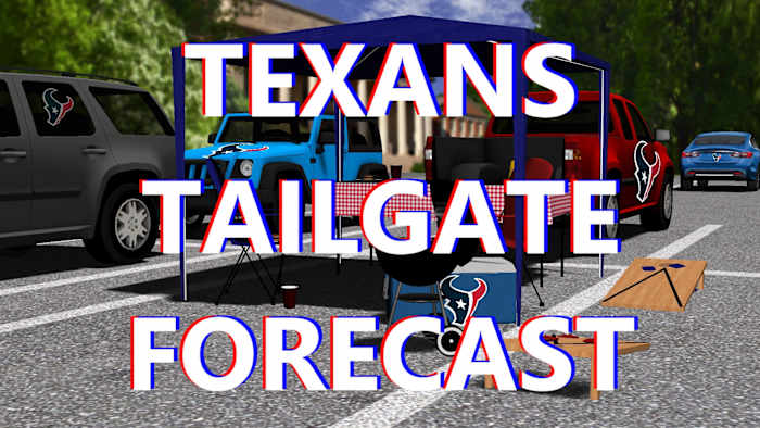 Going to see the Houston Texans? The forecast calls for a terrific tailgate