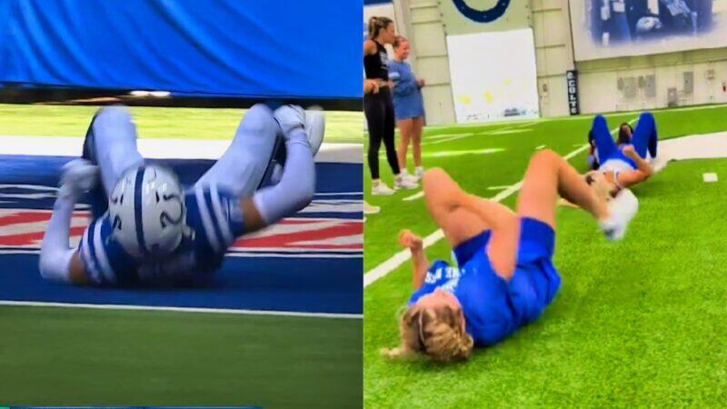 Indianapolis Colts Cheerleaders Tried Doing Cam Bynum’s Viral Celebration, And The Results Were Something Else [VIDEO]