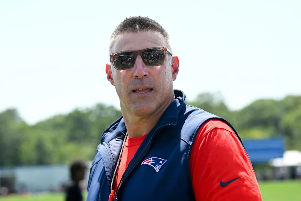 Jul 28, 2025; Foxborough, MA, USA; New England Patriots head coach Mike Vrabel leaves the practice fields after training camp at Gillette Stadium. Mandatory Credit: Eric Canha-Imagn ImagesEric Canha-Imagn Images&period;