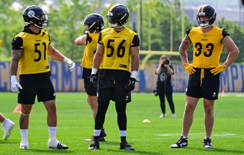 Pittsburgh Steelers OLB Nick Herbig Alex Highsmith Jack Sawyer