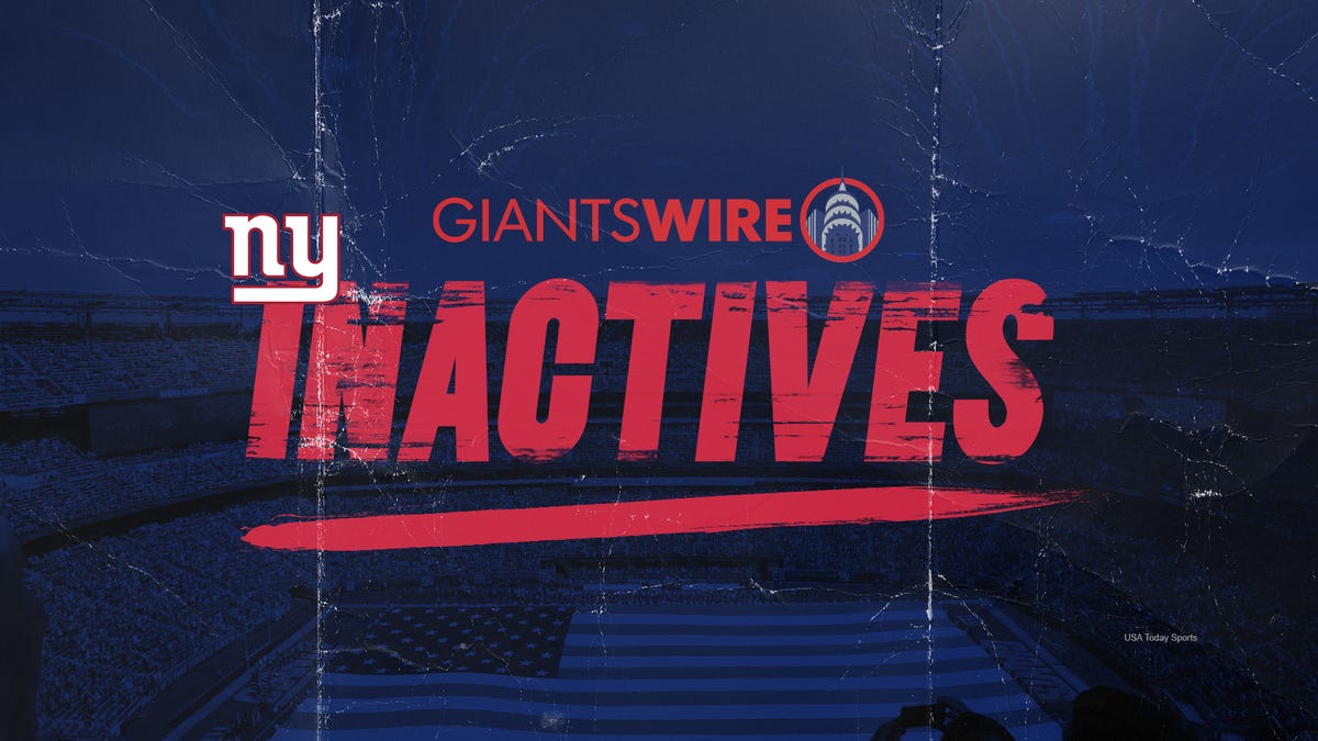 Giants vs. Chargers Week 4 inactives: Who's in, who's out?
