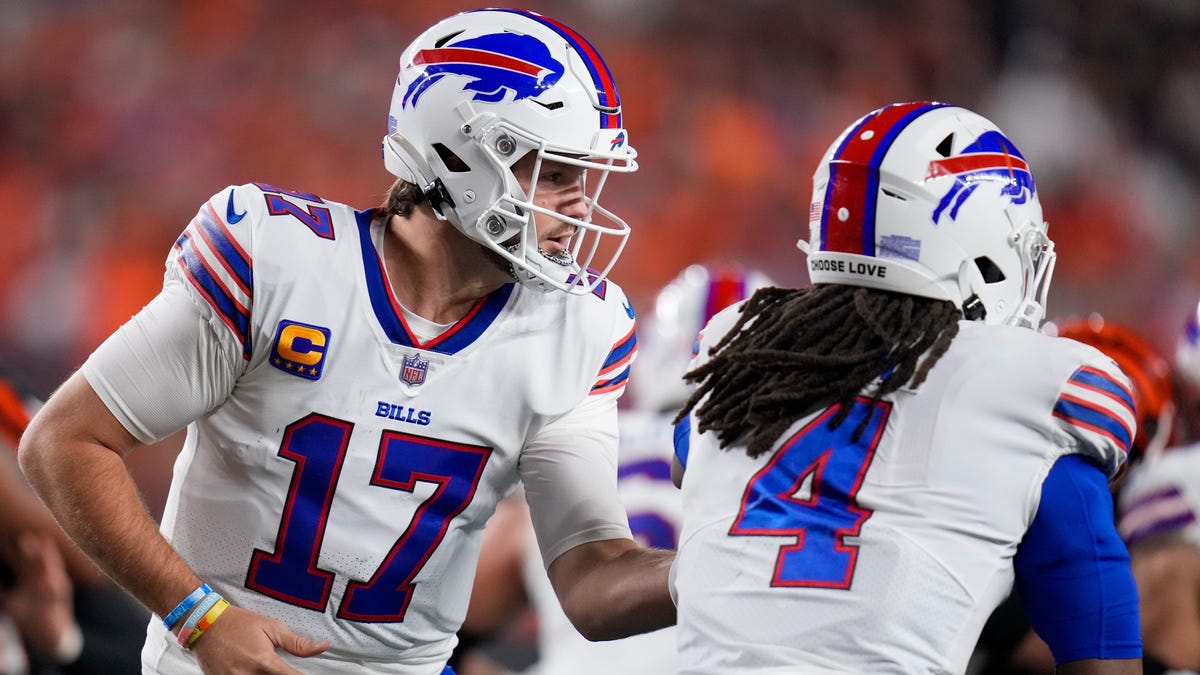 James Cook, Josh Allen will test run defense