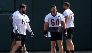 Bengals start right guard Lucas Patrick over Dalton Risner vs Browns