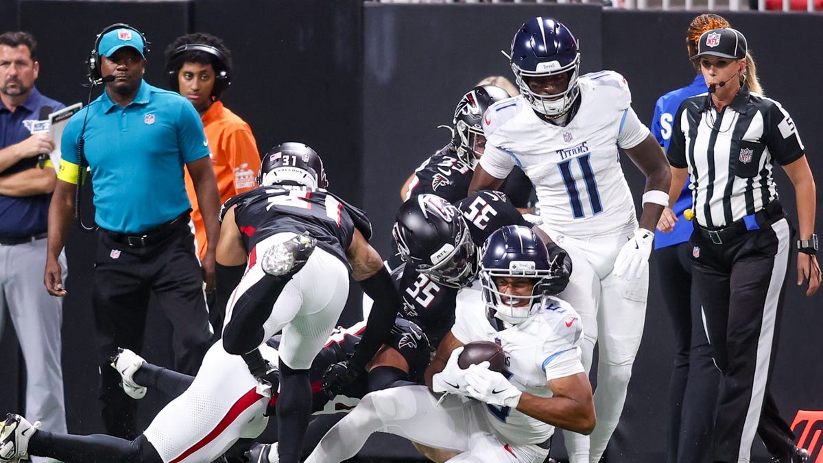 Titans rookie WR Elic Ayomanor slides into the starting lineup