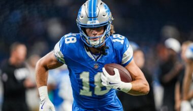 Isaac TeSlaa misses Lions practice; Graham Glasgow ready for Packers