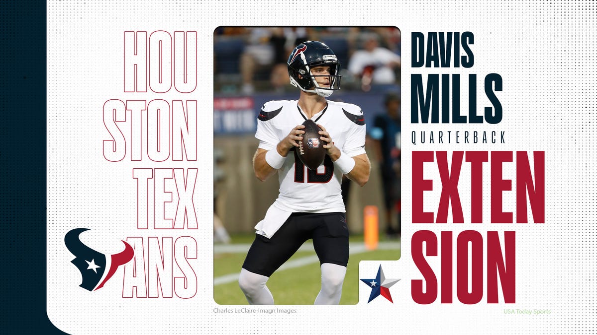 Texans extend QB Davis Mills on fully guaranteed deal through 2026