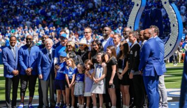 Colts locker room after winning opener vs Dolphins