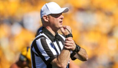 Big 12 football officiating crew punished after Kansas-Missouri game