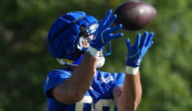 Tyler Higbee injury update, status vs. Titans in Week 2