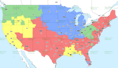 TV map and broadcast options for Week 2