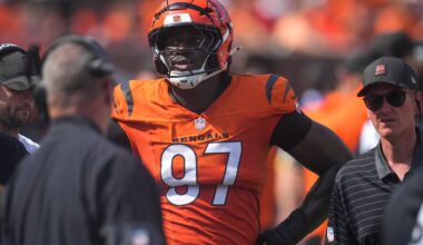 Bengals rookie DE Shemar Stewart hurts ankle NFL Week 2 game vs Jags