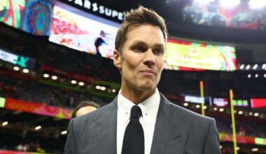 Why is Tom Brady in the Raiders' coaches box?