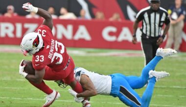 Trey Benson player props odds, tips and betting trends for Week 3