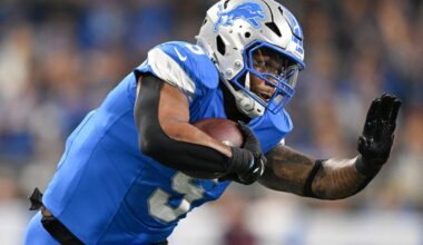 David Montgomery player props odds, tips and betting trends for Week 3