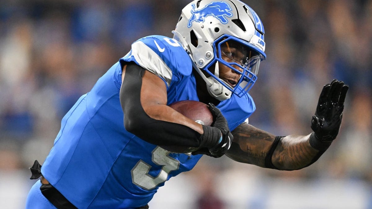 David Montgomery player props odds, tips and betting trends for Week 3