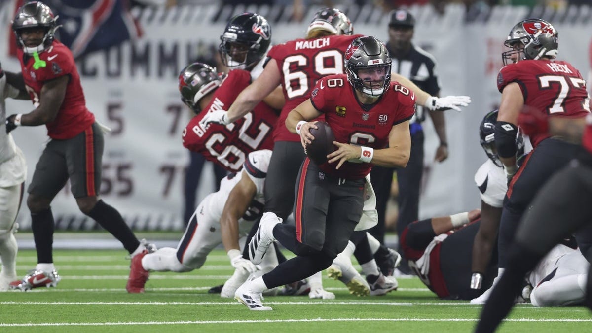 Baker Mayfield player props odds, tips and betting trends for Week 3