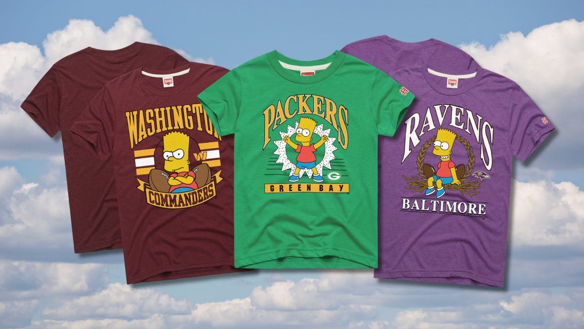 How to buy The Simpsons x NFL gear collab, shop Simpsons NFL shirts