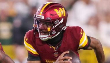 Commanders QB has knee sprain