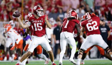 Fernando Mendoza looks the NFL part in Indiana's blowout over Illinois