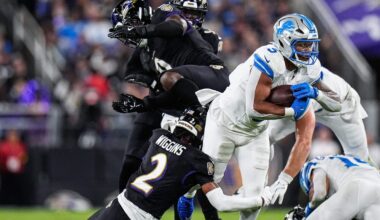 Detroit won by greatly reducing the Ravens' number of possessions