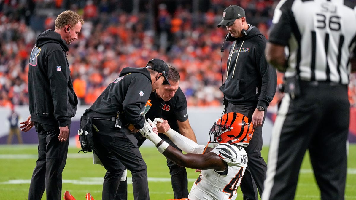 Bengals rookie LB Demetrius Knight injured vs Broncos in NFL Week 4