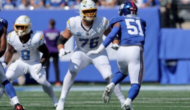 Chargers without several top starters in Week 5