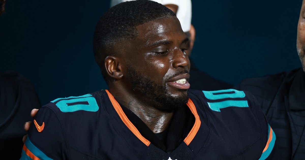 Dolphins’ Tyreek Hill suffers severe knee injury against Jets in NFL | American Football News