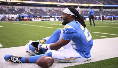 Chargers’ Najee Harris feared to have torn Achilles, Mekhi Becton suffers concussion