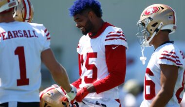 49ers present Purdy with deep receiving against Jacksonville.