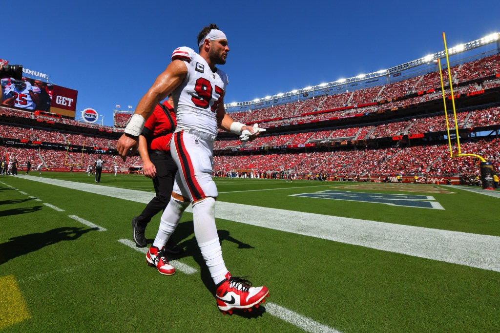 Star defensive end Nick Bosa tore ACL in 49ers-Cardinals game