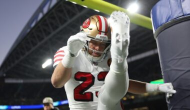 McCaffrey spotted but status uncertain for Seattle