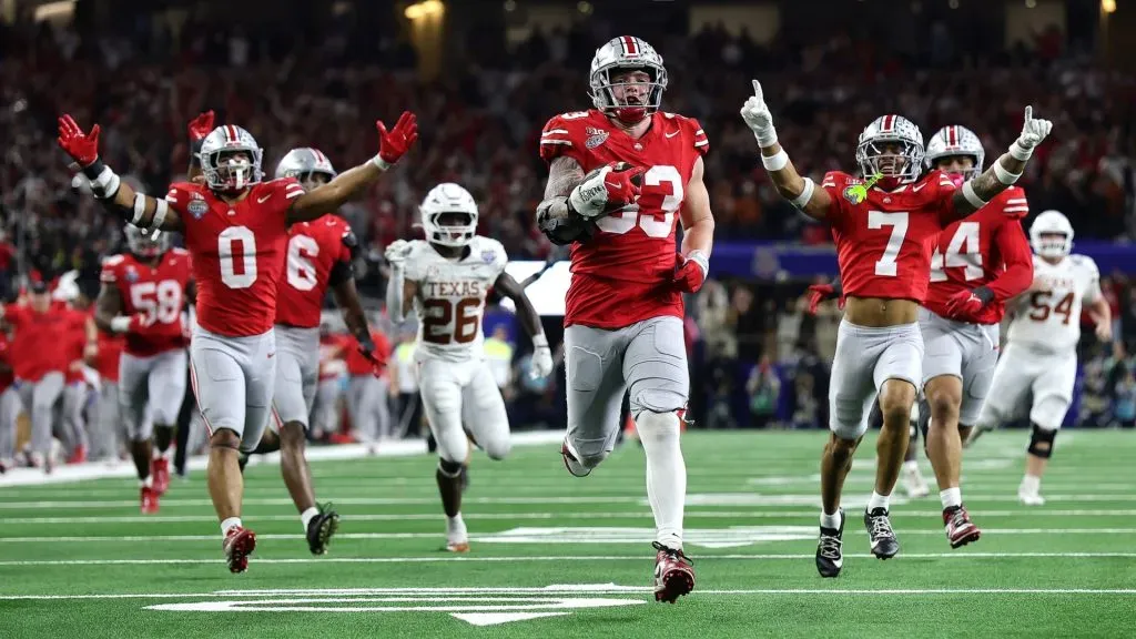 Ohio State Buckeyes players in 2025. (Source: Alex Slitz/Getty Images)