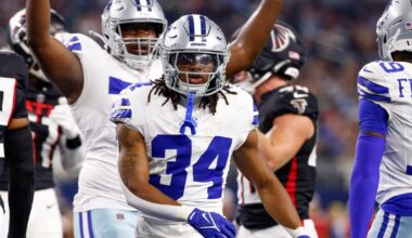 Cowboys rookie Jaydon Blue fighting for opportunities as veterans carry rushing attack
