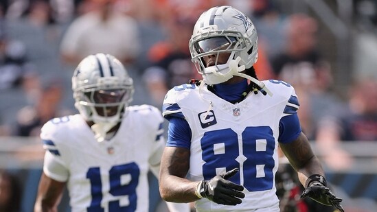 CeeDee Lamb injured his ankle vs the Chicago Bears(Getty Images via AFP)